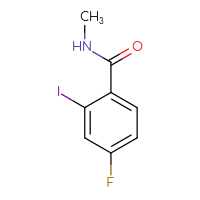 Chemical structure of 4-fluoro-2-iodo-N-methylbenzamide - CSSB00011279451