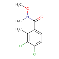 Chemical structure of 3,4-dichloro-N-methoxy-N,2-dimethylbenzamide - CSSB03548610840