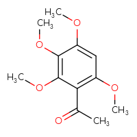 Chemical structure of 1-(2,3,4,6-tetramethoxyphenyl)ethan-1-one - CSSB00000014400