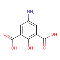 Chemical structure of 5-amino-2-hydroxybenzene-1,3-dicarboxylic acid - CSSB00009920707