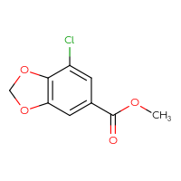 Chemical structure of methyl 7-chloro-2H-1,3-benzodioxole-5-carboxylate - CSSB00000191376