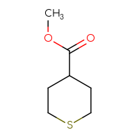 Chemical structure of methyl thiane-4-carboxylate - CSSB00000070458