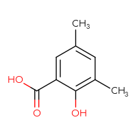 Chemical structure of 2-hydroxy-3,5-dimethylbenzoic acid - CSSB00000753077