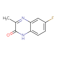 Chemical structure of 6-fluoro-3-methyl-1,2-dihydroquinoxalin-2-one - CSSB00000051636