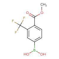 Chemical structure of [4-(methoxycarbonyl)-3-(trifluoromethyl)phenyl]boronic acid - CSSB00021054559