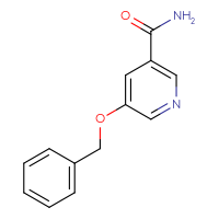 Chemical structure of 5-(benzyloxy)pyridine-3-carboxamide - CSSB00010075644