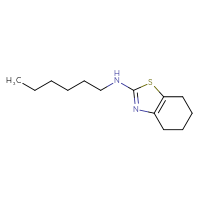 Chemical structure of N-hexyl-4,5,6,7-tetrahydro-1,3-benzothiazol-2-amine - CSSB00010363057