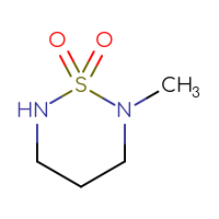 Chemical structure of 2-methyl-1λ⁶,2,6-thiadiazinane-1,1-dione - CSSB00000084066