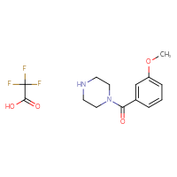 Chemical structure of 1-(3-methoxybenzoyl)piperazine; trifluoroacetic acid - CSSB00015184079