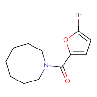 Chemical structure of 1-(5-bromofuran-2-carbonyl)azocane - CSSB00000171203