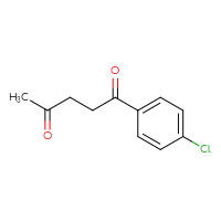 Chemical structure of 1-(4-chlorophenyl)pentane-1,4-dione - CSSB00011324054