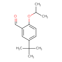 Chemical structure of 5-tert-butyl-2-(propan-2-yloxy)benzaldehyde - CSSB00029263561