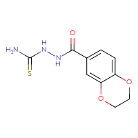 Chemical structure of N-(carbamothioylamino)-2,3-dihydro-1,4-benzodioxine-6-carboxamide - CSSB00000698638