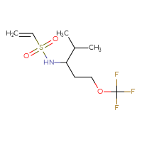 Chemical structure of N-[4-methyl-1-(trifluoromethoxy)pentan-3-yl]ethene-1-sulfonamide - CSMB21332101983