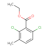 Chemical structure of ethyl 2,6-dichloro-3-methylbenzoate - CSSB00015542075