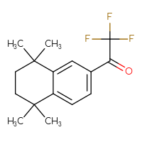 Chemical structure of 2,2,2-trifluoro-1-(5,5,8,8-tetramethyl-5,6,7,8-tetrahydronaphthalen-2-yl)ethan-1-one - CSSB00044362063