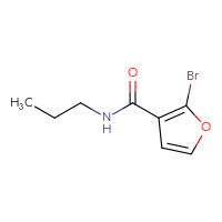 Chemical structure of 2-bromo-N-propylfuran-3-carboxamide - CSSB00014122539