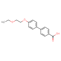 Chemical structure of 4'-(2-ethoxyethoxy)-[1,1'-biphenyl]-4-carboxylic acid - CSSB21253043118
