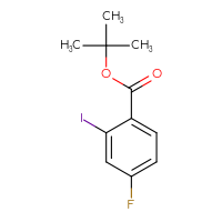 Chemical structure of tert-butyl 4-fluoro-2-iodobenzoate - CSSB00012585074