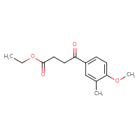 Chemical structure of ethyl 4-(4-methoxy-3-methylphenyl)-4-oxobutanoate - CSSB00003267933