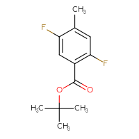 Chemical structure of tert-butyl 2,5-difluoro-4-methylbenzoate - CSSB03558764609