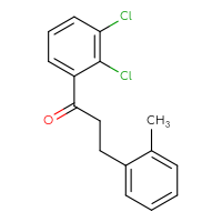 Chemical structure of 1-(2,3-dichlorophenyl)-3-(2-methylphenyl)propan-1-one - CSSB00003674129