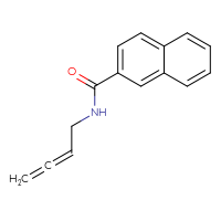 Chemical structure of N-(buta-2,3-dien-1-yl)naphthalene-2-carboxamide - CSSB01995114604
