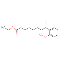 Chemical structure of ethyl 8-(2-methoxyphenyl)-8-oxooctanoate - CSSB00020572235