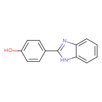 Chemical structure of 4-(1H-1,3-benzodiazol-2-yl)phenol - CSSB00000258266