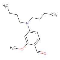 Chemical structure of 4-(dibutylamino)-2-methoxybenzaldehyde - CSSB02232160405