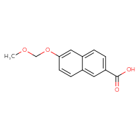 Chemical structure of 6-(methoxymethoxy)naphthalene-2-carboxylic acid - CSSB02160647240