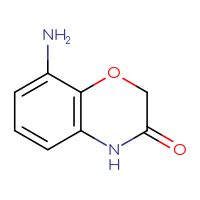 Chemical structure of 8-amino-3,4-dihydro-2H-1,4-benzoxazin-3-one - CSSB00000685337