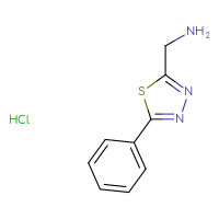 Chemical structure of 1-(5-phenyl-1,3,4-thiadiazol-2-yl)methanamine hydrochloride - CSSB00000687945