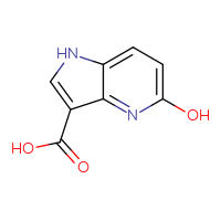 Chemical structure of 5-hydroxy-1H-pyrrolo[3,2-b]pyridine-3-carboxylic acid - CSSB00009857972