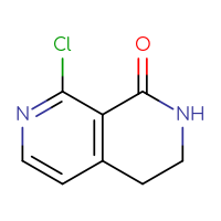 Chemical structure of 8-chloro-1,2,3,4-tetrahydro-2,7-naphthyridin-1-one - CSSB00010348059