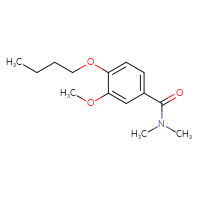 Chemical structure of 4-butoxy-3-methoxy-N,N-dimethylbenzamide - CSSB00103785390