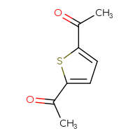 Chemical structure of 1-(5-acetylthiophen-2-yl)ethan-1-one - CSSB00009876675