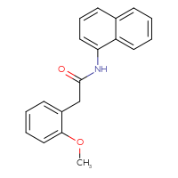 Chemical structure of 2-(2-methoxyphenyl)-N-(naphthalen-1-yl)acetamide - CSSB00026317133