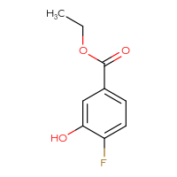 Chemical structure of ethyl 4-fluoro-3-hydroxybenzoate - CSSB00009842343