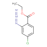 Chemical structure of ethyl 2-azido-4-chlorobenzoate - CSSB03554931967