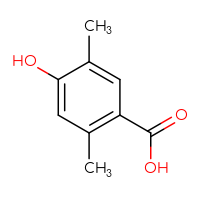 Chemical structure of 4-hydroxy-2,5-dimethylbenzoic acid - CSSB00009866431