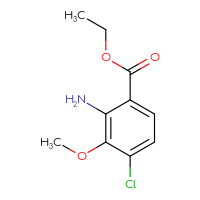 Chemical structure of ethyl 2-amino-4-chloro-3-methoxybenzoate - CSSB00011466141