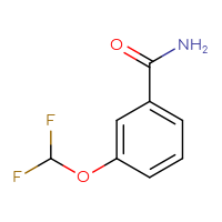 Chemical structure of 3-(difluoromethoxy)benzamide - CSSB00000162228