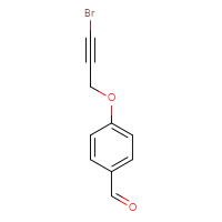 Chemical structure of 4-[(3-bromoprop-2-yn-1-yl)oxy]benzaldehyde - CSSB00154021824