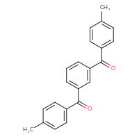 Chemical structure of [3-(4-methylbenzoyl)phenyl](4-methylphenyl)methanone - CSSB00160251922