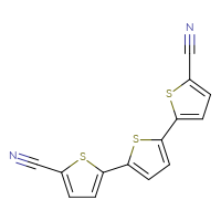 Chemical structure of 5'-(5-cyanothiophen-2-yl)-[2,2'-bithiophene]-5-carbonitrile - CSSB20621213201