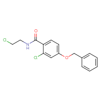 Chemical structure of 4-(benzyloxy)-2-chloro-N-(2-chloroethyl)benzamide - CSSB00010003908