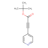 Chemical structure of tert-butyl 3-(pyridin-4-yl)prop-2-ynoate - CSSB00020640081