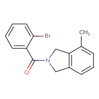 Chemical structure of 2-(2-bromobenzoyl)-4-methyl-2,3-dihydro-1H-isoindole - CSSB03588616233