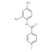 Chemical structure of N-(2,4-dimethylphenyl)-4-fluorobenzamide - CSSB00000580149